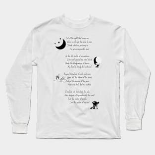 William Ernest Henley- Out of the night that covers me invictus poem Long Sleeve T-Shirt